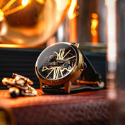 Thomas Earnshaw Cornwall Bridge Automatic Gold Black - Watches.com - ES - 8287 - 03