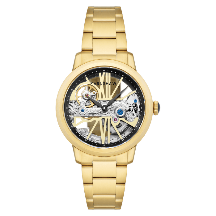 Thomas Earnshaw Cornwall Bridge Automatic Gold angled shot picture