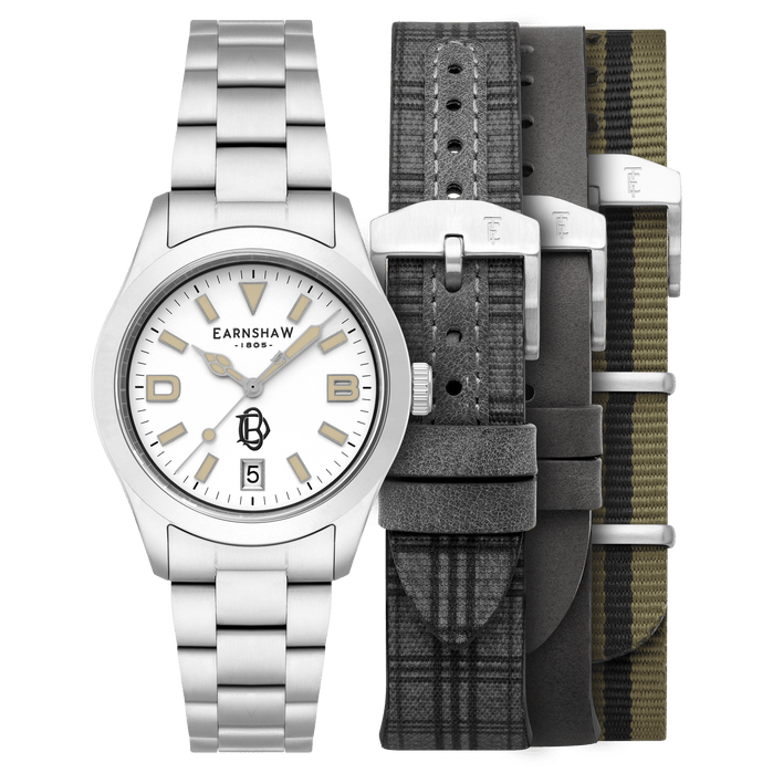 Thomas Earnshaw Discovery Ascot Automatic Damien Broderick White Knight Special Edition angled shot picture