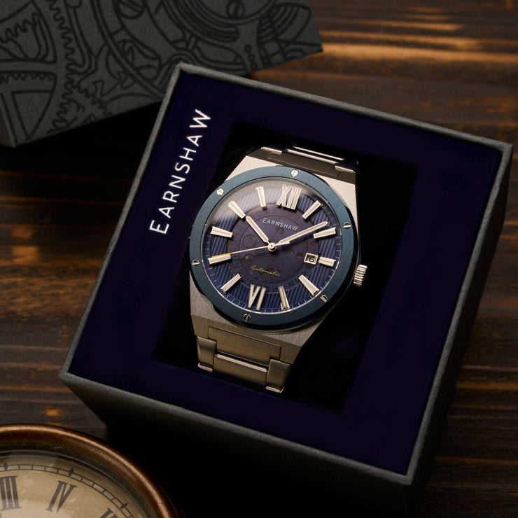 Thomas Earnshaw Discovery Drake Skeleton Automatic Blue Steel - Watches.com - ES - 8293 - 55