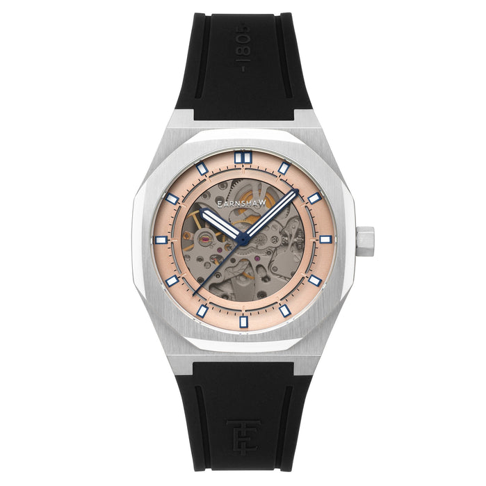 Thomas Earnshaw Discovery Drake Skeleton Automatic Champagne Silver angled shot picture