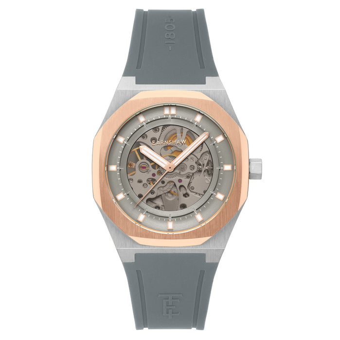Thomas Earnshaw Discovery Drake Skeleton Automatic Copper Grey angled shot picture