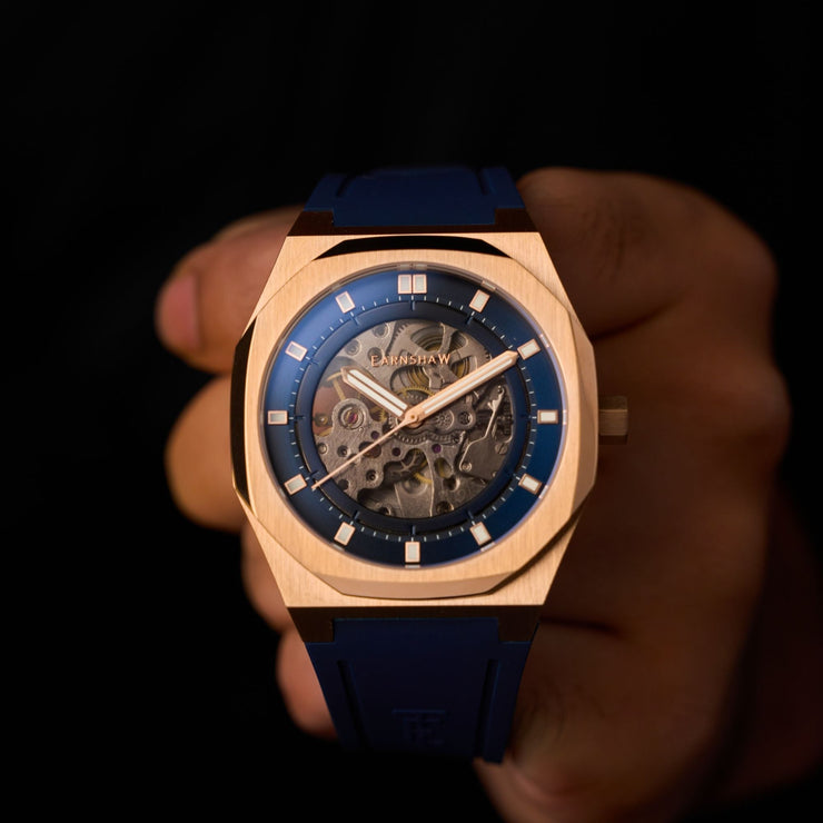 Thomas Earnshaw Discovery Drake Skeleton Automatic Roman Blue - Watches.com - ES - 8295 - 06