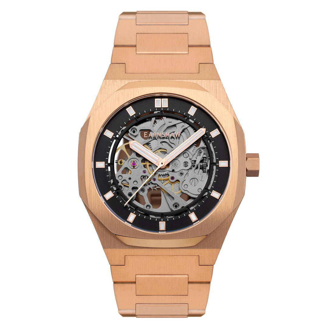 Thomas Earnshaw Discovery Drake Skeleton Automatic Treasury Rose