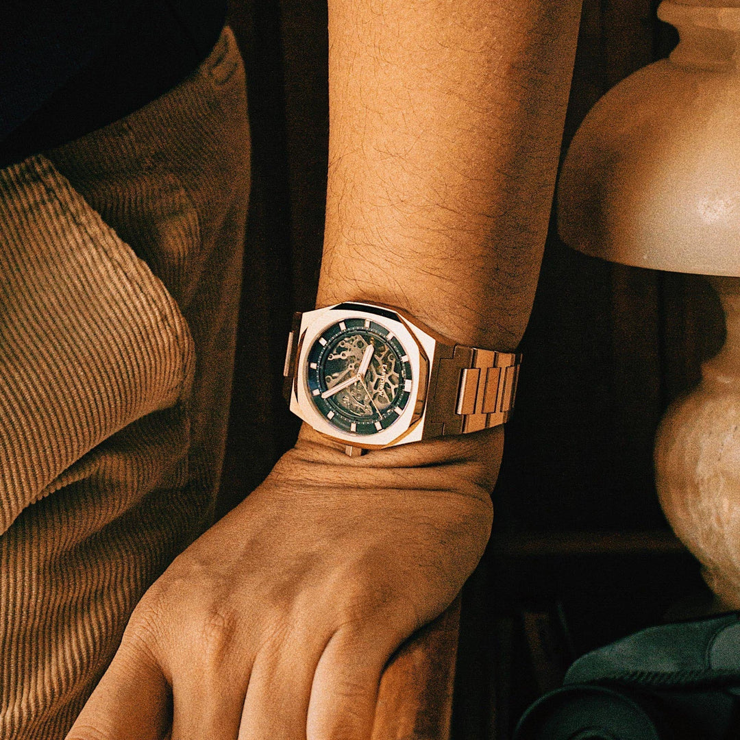 Thomas Earnshaw Discovery Drake Skeleton Automatic Treasury Rose