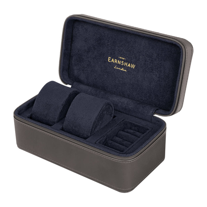 Thomas Earnshaw Heritage Beaufort 3 Slot Watch Box Ashy Allure angled shot picture
