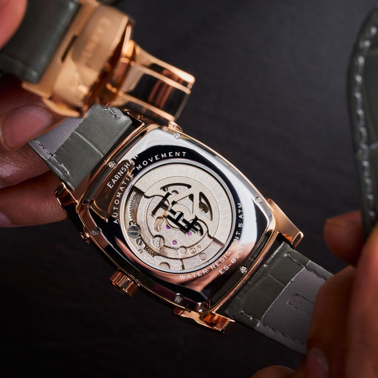 Thomas Earnshaw Heritage Orologio Automatico Uomo 37 Mm - Quadrante Multifunzione, Cinturino In Pelle, Modello ES-8296