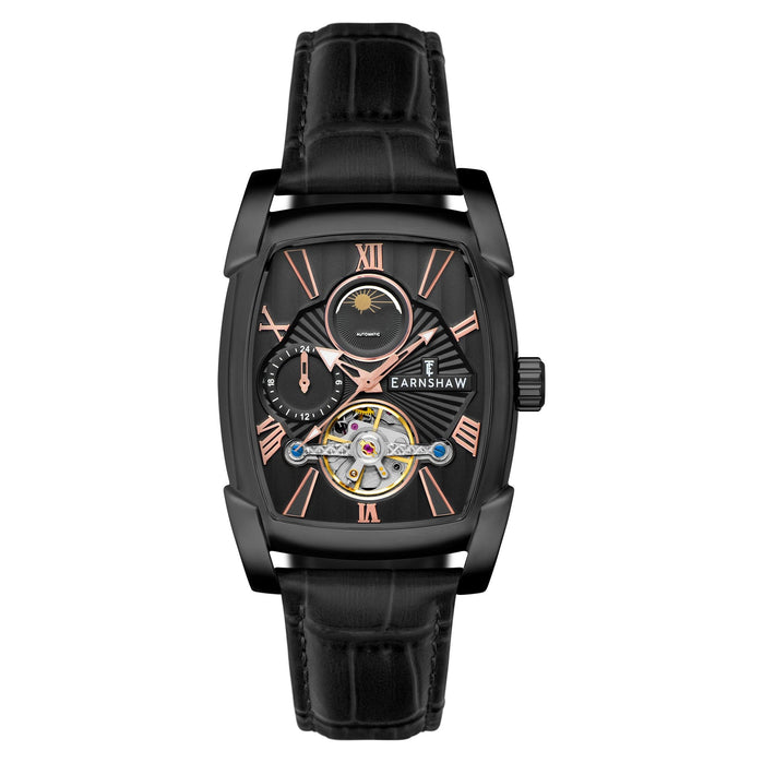 Thomas Earnshaw Heritage Kensington Multifunction Automatic Officer Black angled shot picture