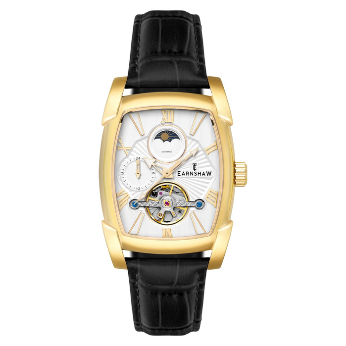 Thomas Earnshaw Heritage Kensington Multifunction Automatic Silver Gold angled shot picture