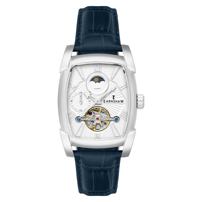 Thomas Earnshaw Heritage Kensington Multifunction Automatic Silver White angled shot picture