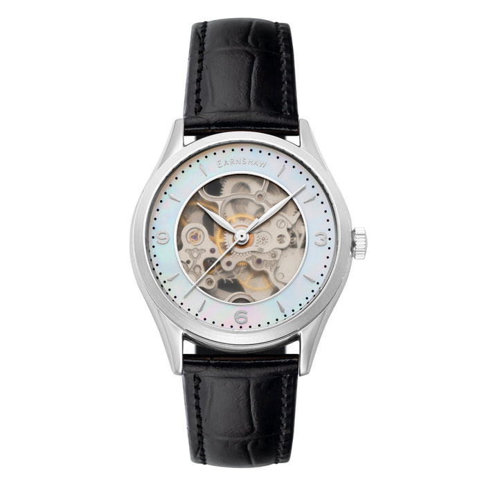 Thomas Earnshaw Isabella Skeleton Automatic 3 Hands Mother Of Pearl Black angled shot picture