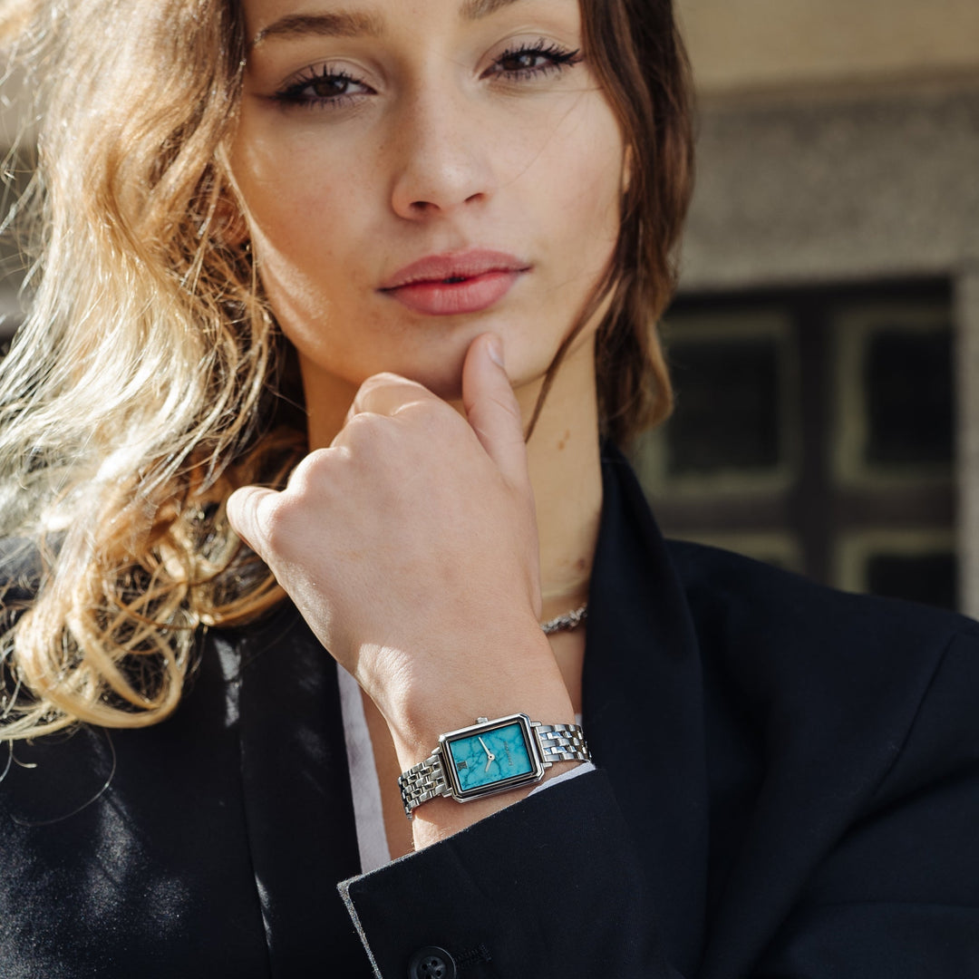 Thomas Earnshaw Ladies Emmeline Quartz 2 Hands Turquoise – Watches.com