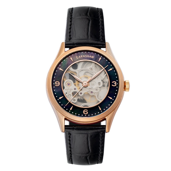 Thomas Earnshaw Isabella Skeleton Automatic 3 Hands Caviar Mother Of Pearl angled shot picture