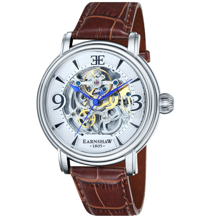 Thomas Earnshaw Longcase Automatic Cloud White angled shot picture