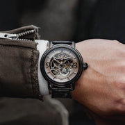 Thomas Earnshaw Longcase Grande Skeleton Automatic Stormy Black - Watches.com - ES - 8011 - 08