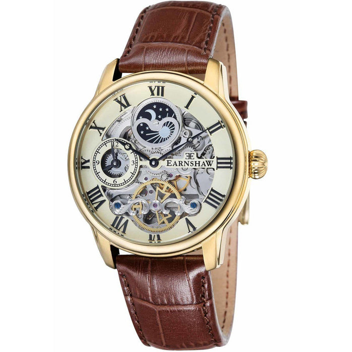 Thomas Earnshaw Longitude Automatic Brown Gold angled shot picture