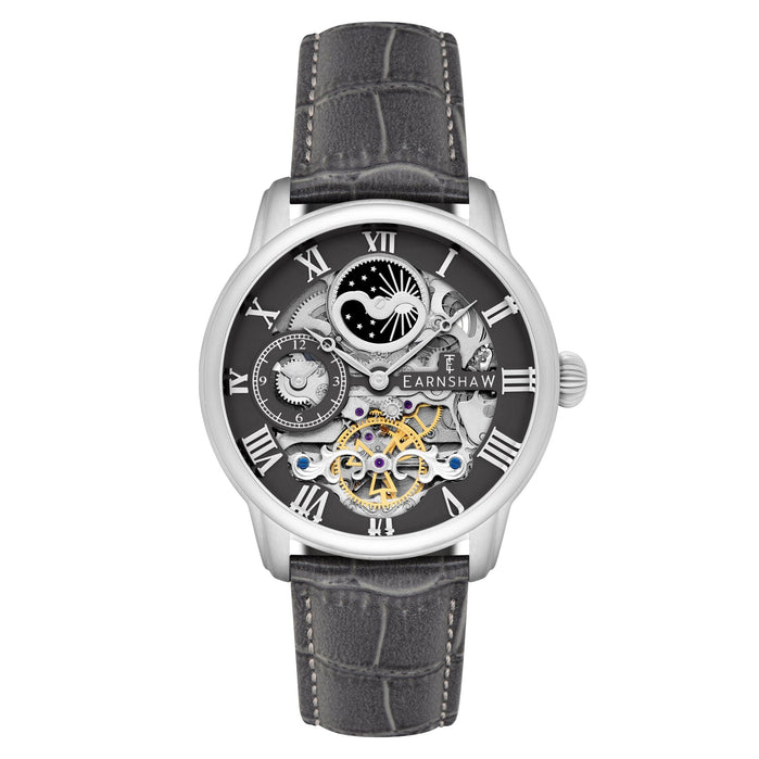 Thomas Earnshaw Longitude Automatic Skeleton Black Steel angled shot picture