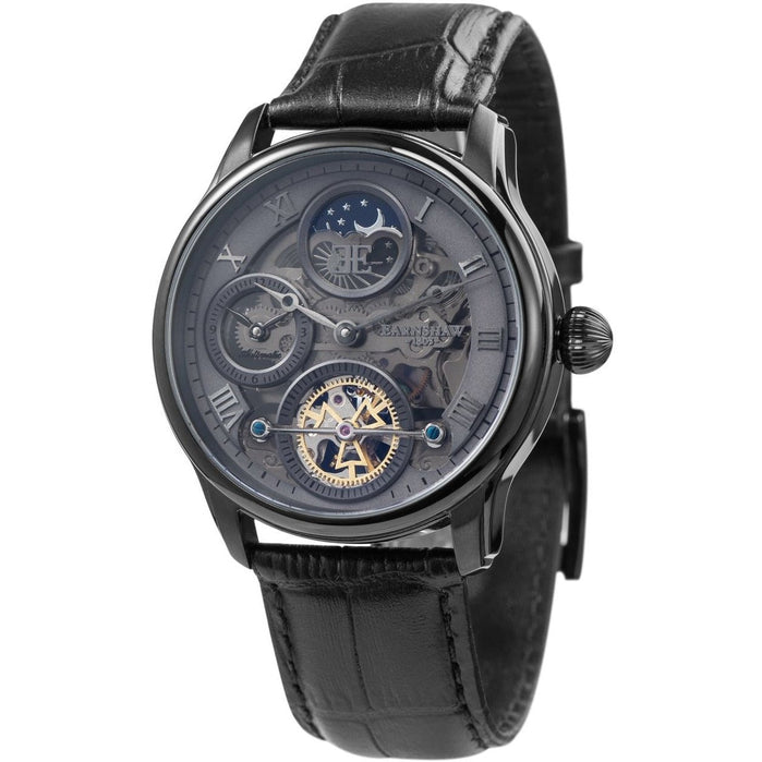 Thomas Earnshaw Longitude Shadow Automatic Black Grey angled shot picture