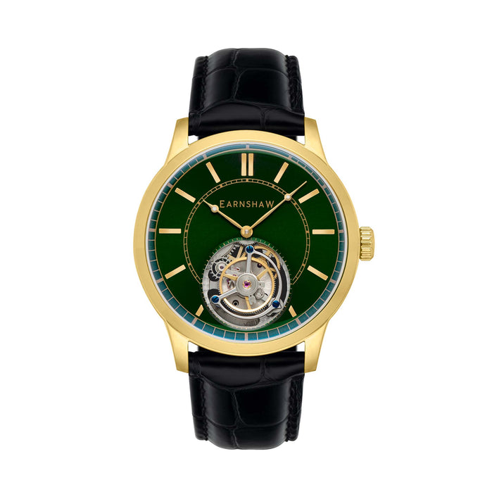 Thomas Earnshaw Statesman Bradley Tourbillon Limited Edition Green angled shot picture
