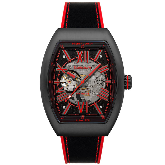 Thomas Earnshaw Supremacy Skeleton Automatic Black Red angled shot picture