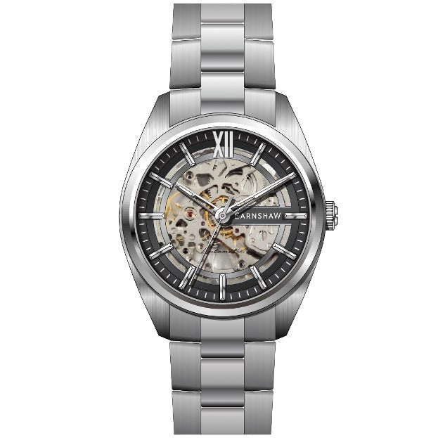 Thomas Earshaw Smeaton Automatic Black Silver angled shot picture
