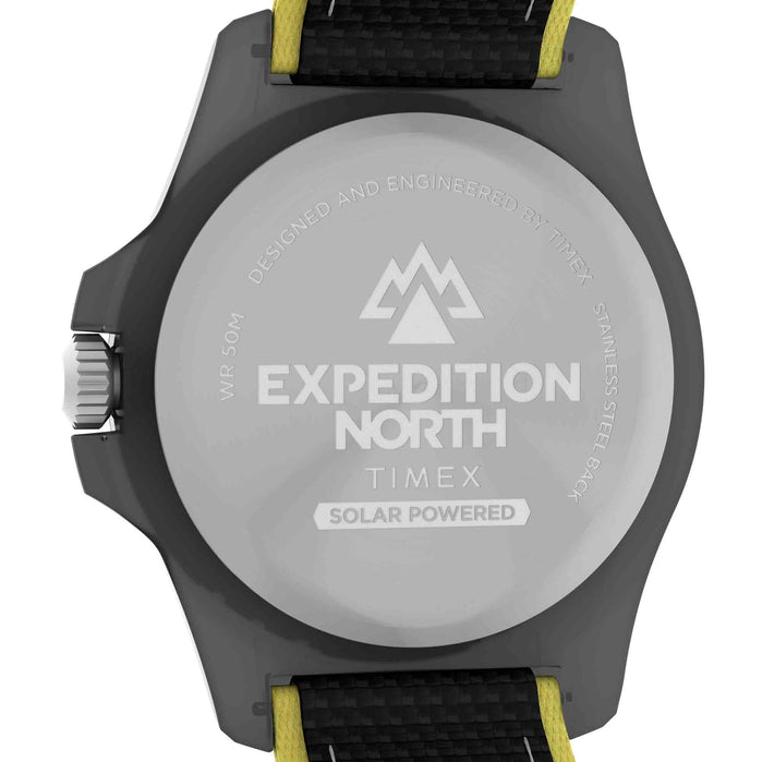 Timex Expedition North Freedive Ocean Tide 46mm rPET Black Yellow angled shot picture