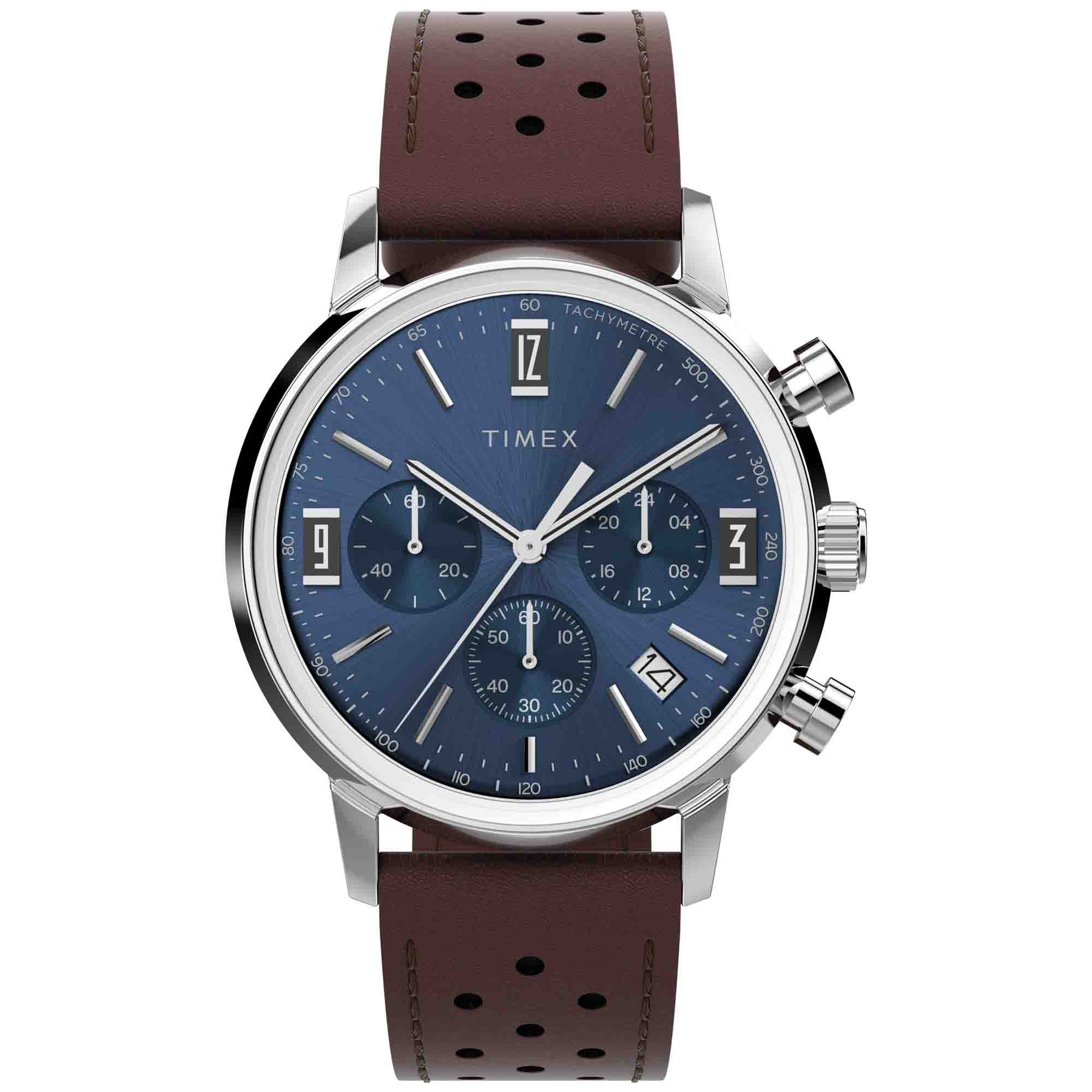 ♢timx♢ Timex Marlin Tachymeter Chronograph 40mm Blue | Watches.com