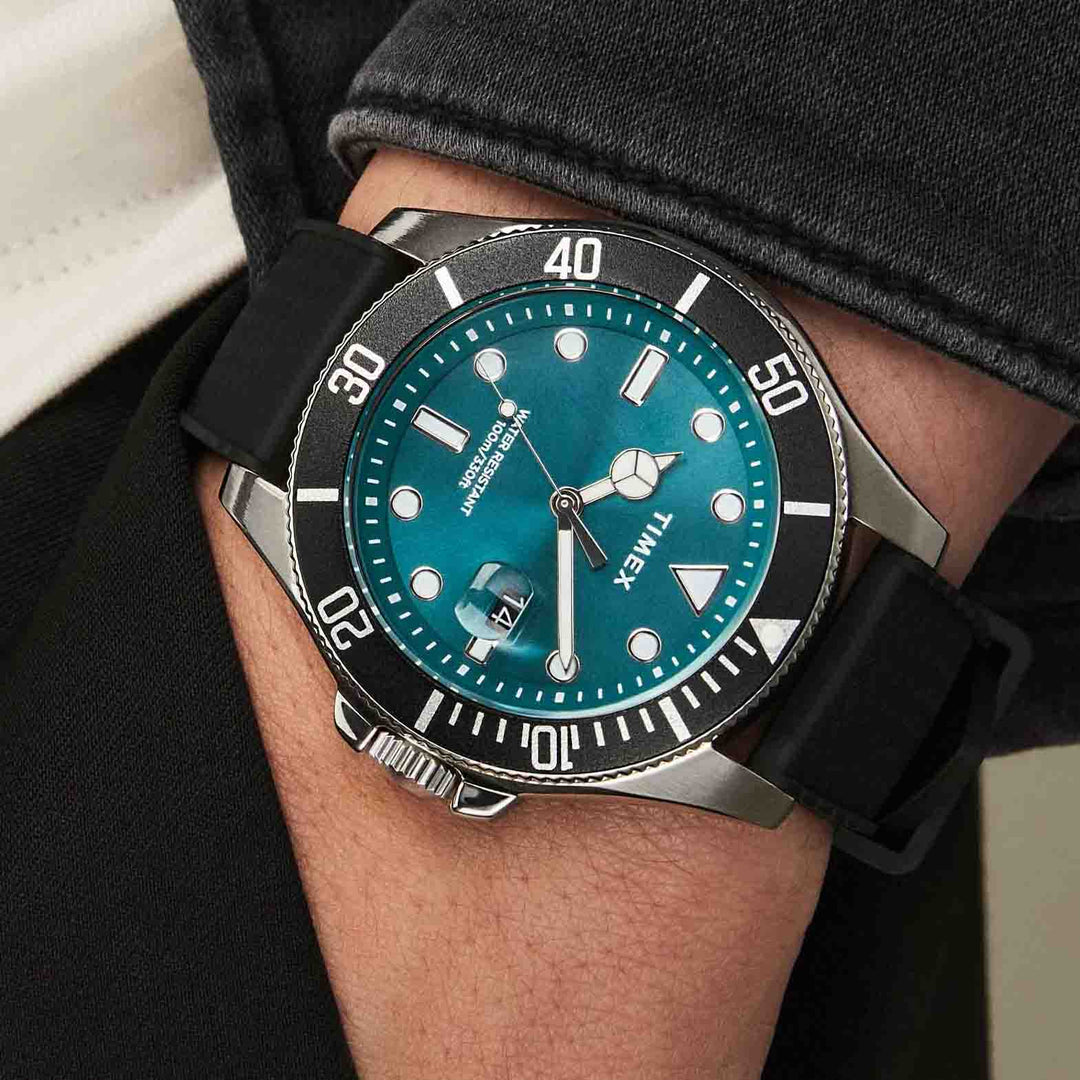 Timex Harborside Coast 43mm Green | Watches.com