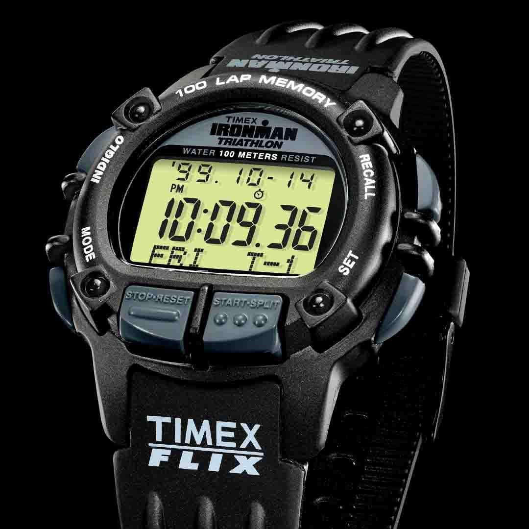 Timex Ironman Flix 100 Lap Digital 42mm Black