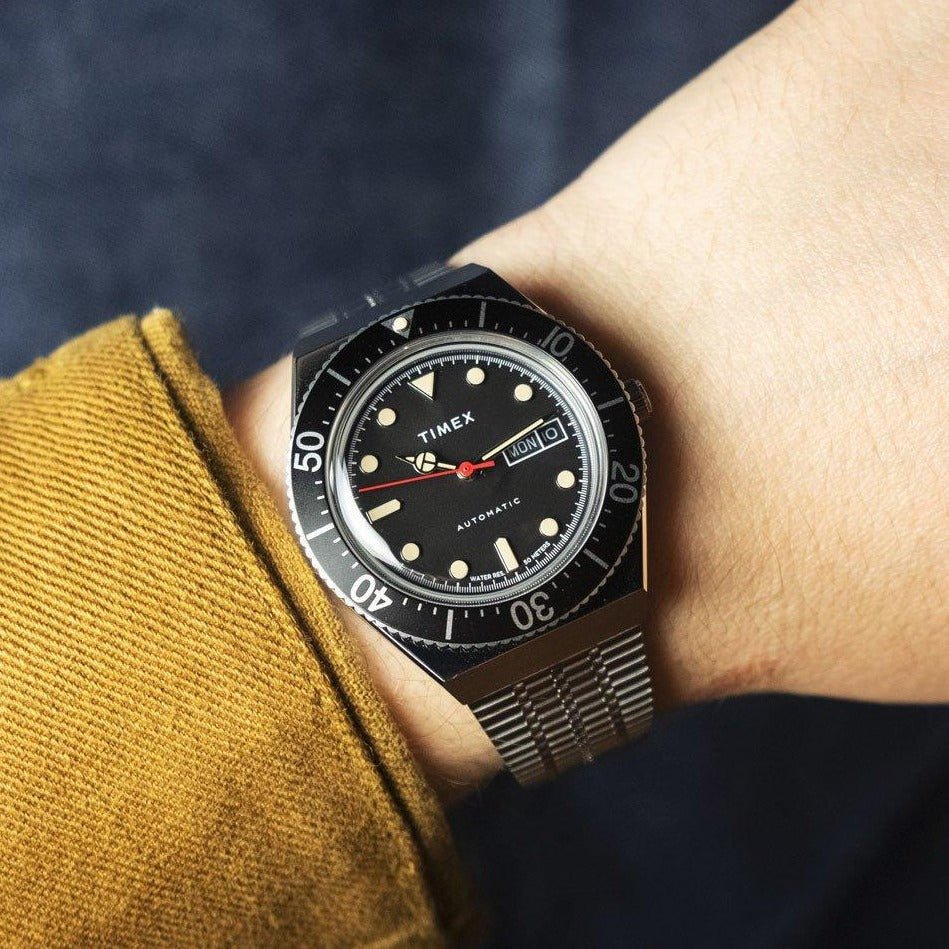 Timex M79 Automatic 40mm Silver Black | Watches.com