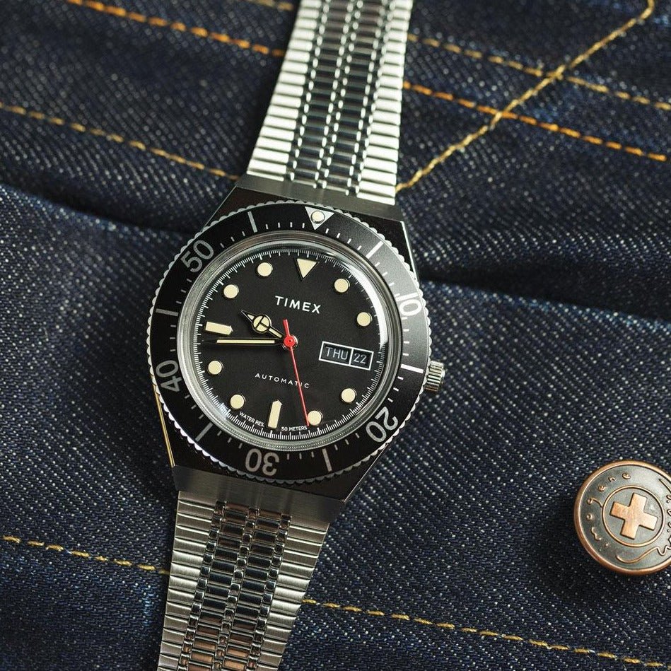 Timex M79 Automatic 40mm Silver Black | Watches.com