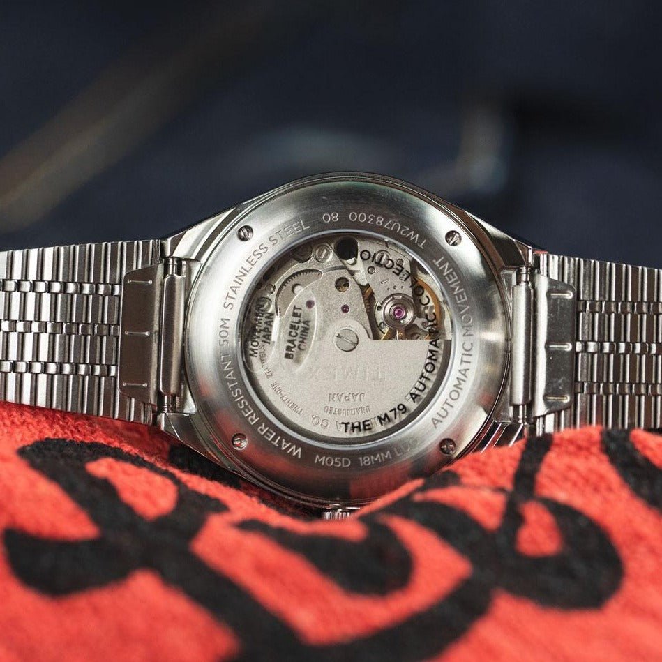 Timex M79 Automatic 40mm Silver Black | Watches.com