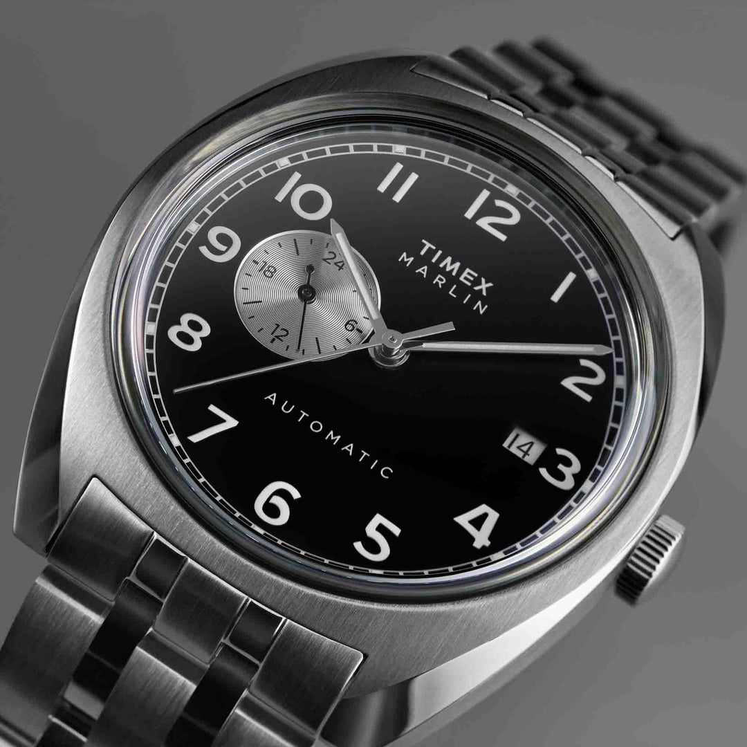 Timex Marlin Automatic 39mm Black SS | Watches.com display picture 1