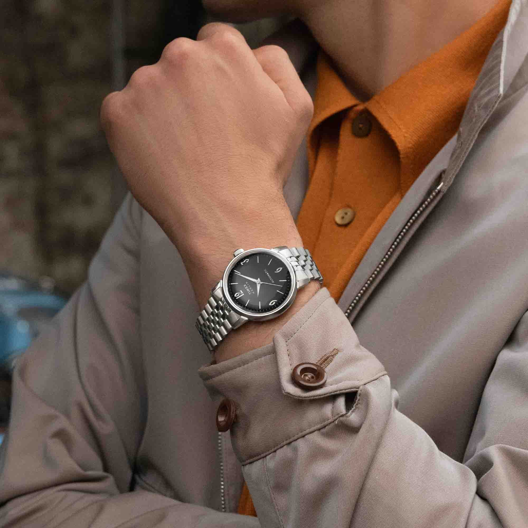 Timex Marlin Automatic 40mm Black SS | Watches.com