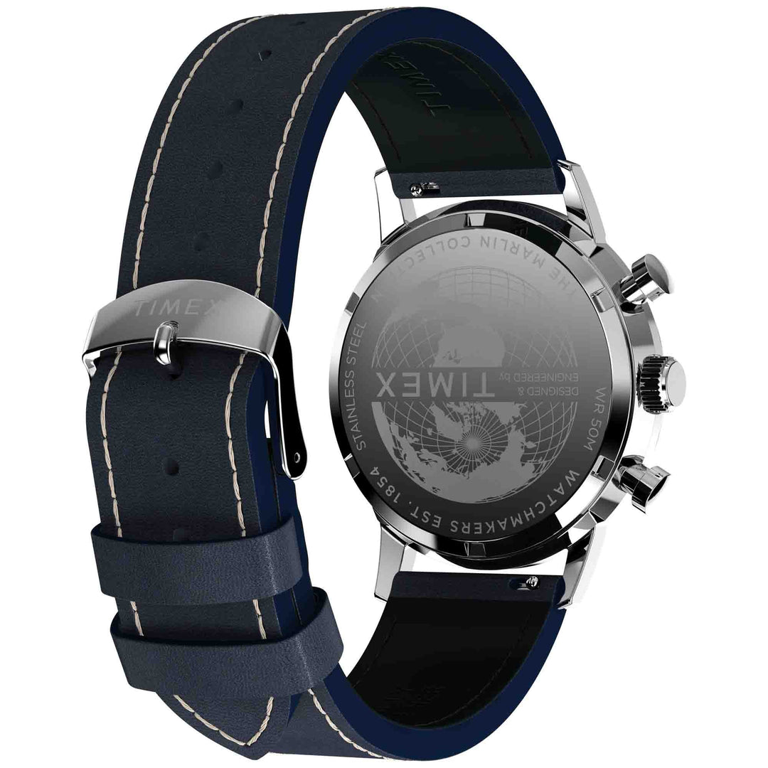 Timex Marlin Chronograph Tachymeter 40mm Blue | Watches.com