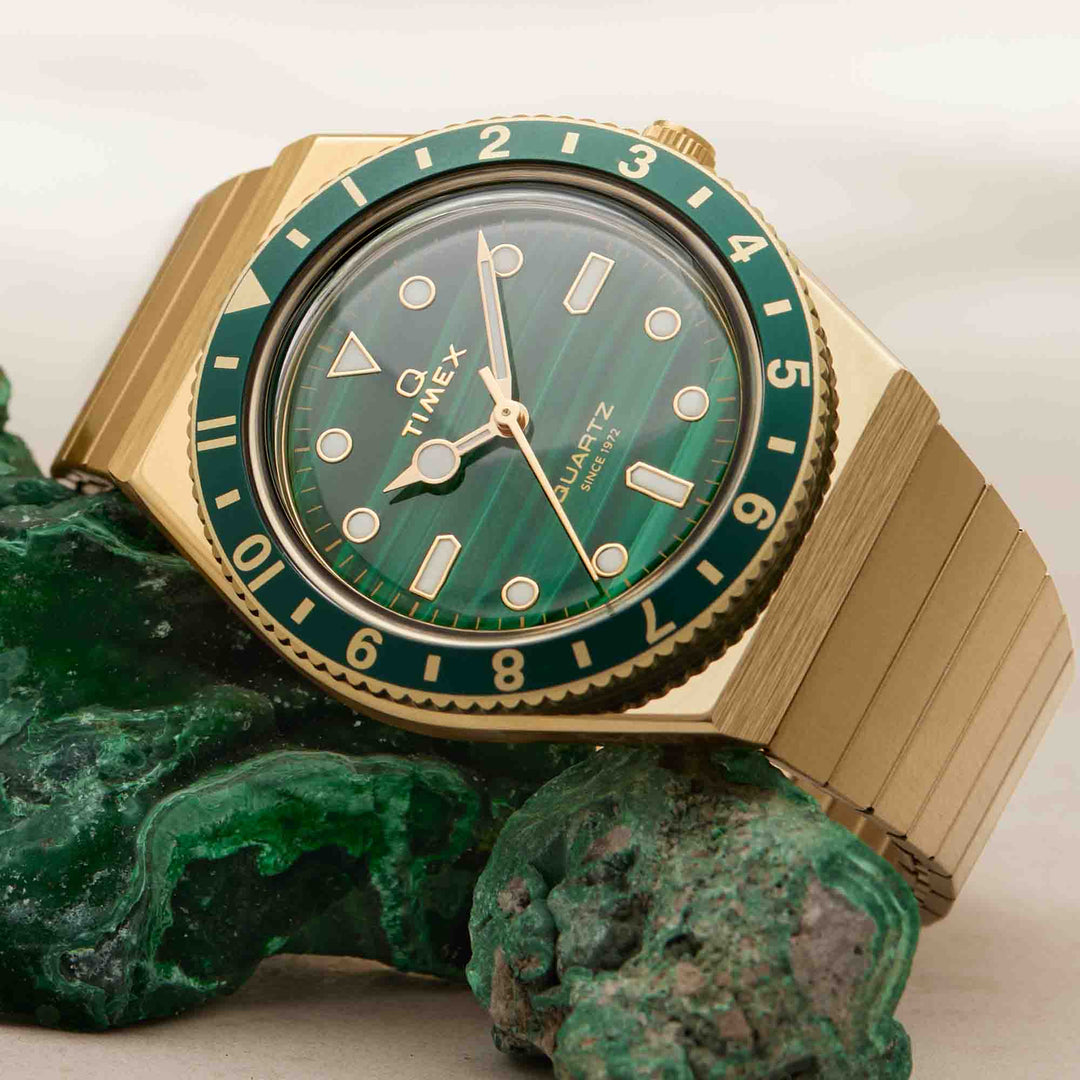 Timex Q 36mm Malachite | Watches.com