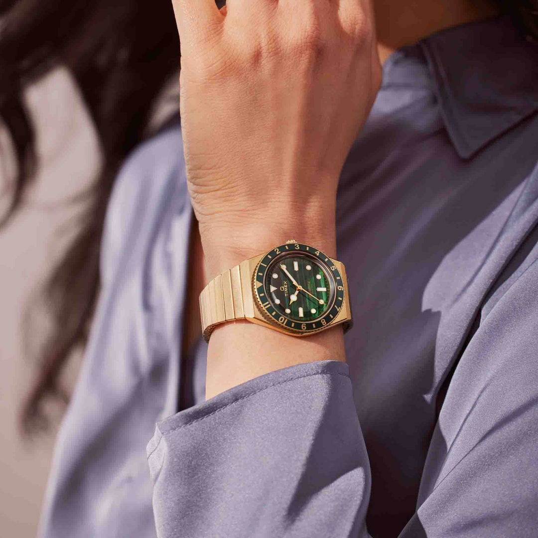 Timex Q 36mm Malachite | Watches.com