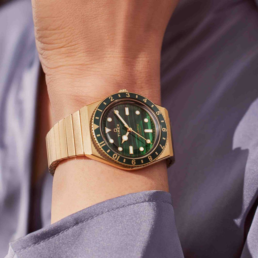 Timex Q 36mm Malachite | Watches.com