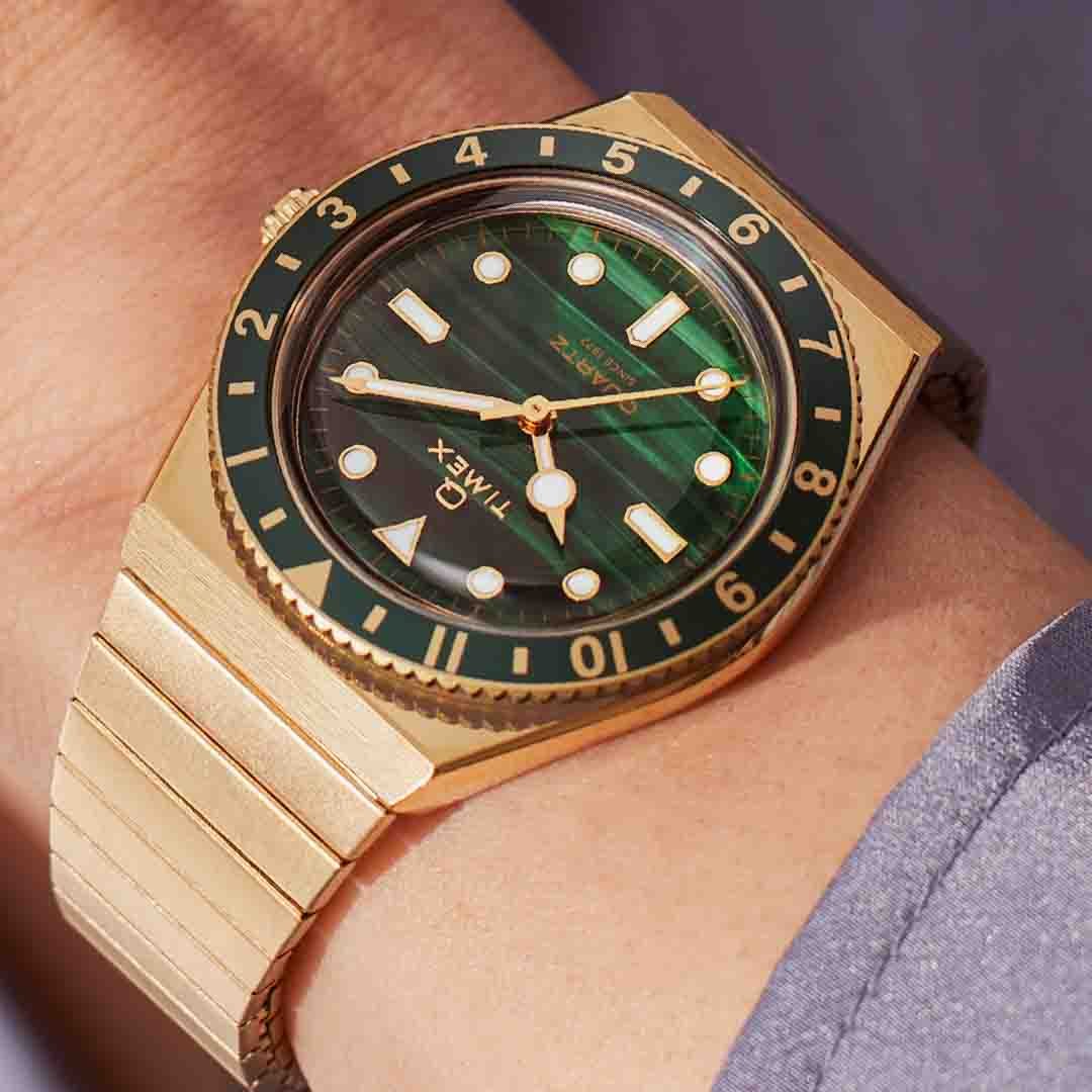 Timex Q 36mm Malachite | Watches.com