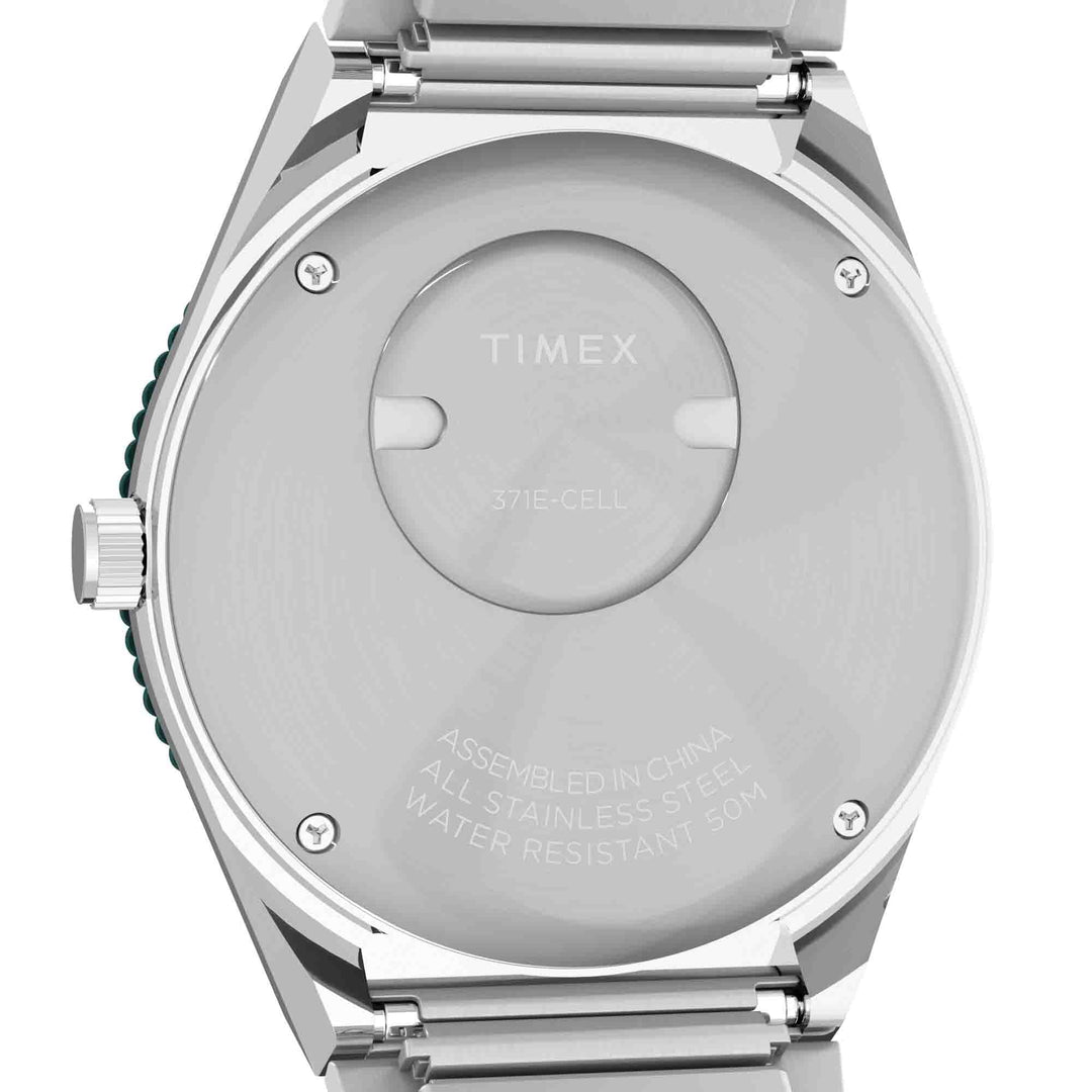 Timex Q 36mm Teal SS | Watches.com