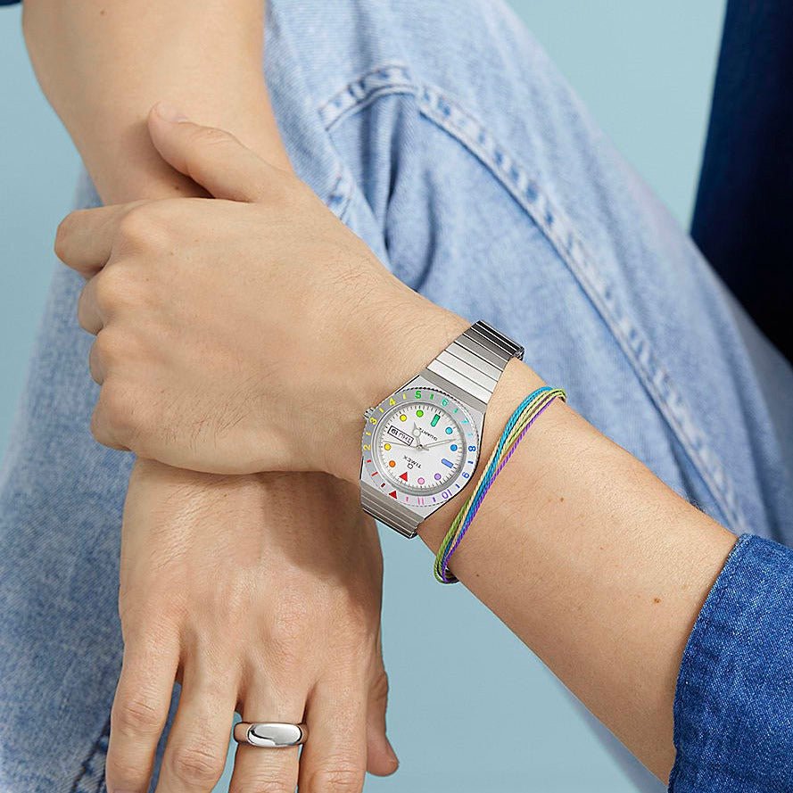 Brand New Timex Silver Watch with Multicolor Accents Timex Women main image 4