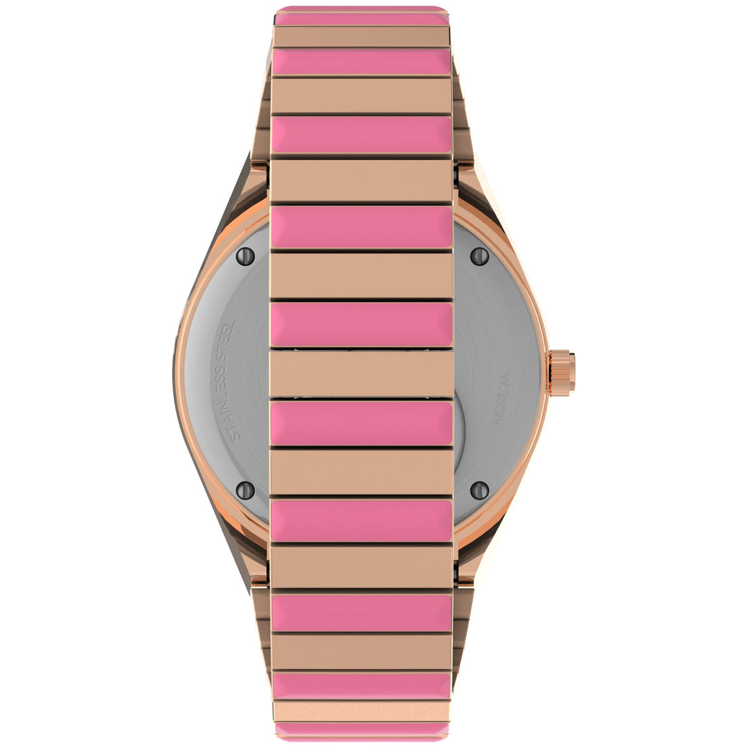 Timex Q x BCRF 36mm Pink SS | Watches.com