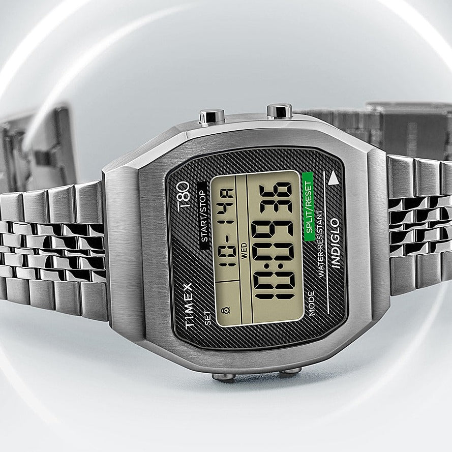 Timex T80 Steel 36mm Silver | Watches.com