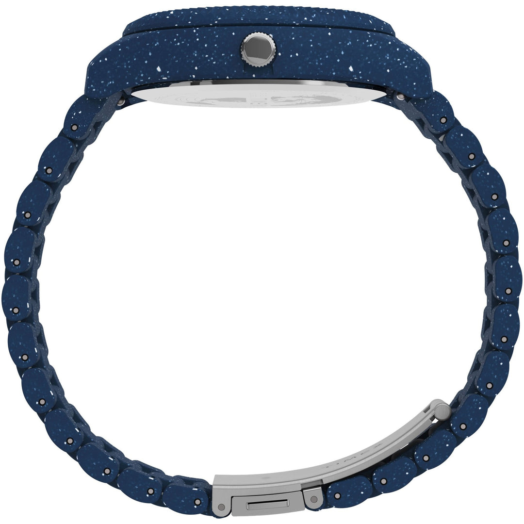 Timex Waterbury Ocean x Peanuts 41mm Recycled Dark Blue | Watches.com