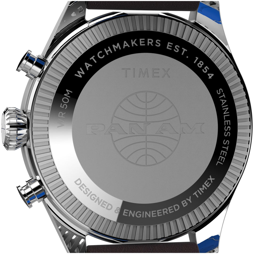 Timex x Pan Am Chronograph 42mm Blue | Watches.com