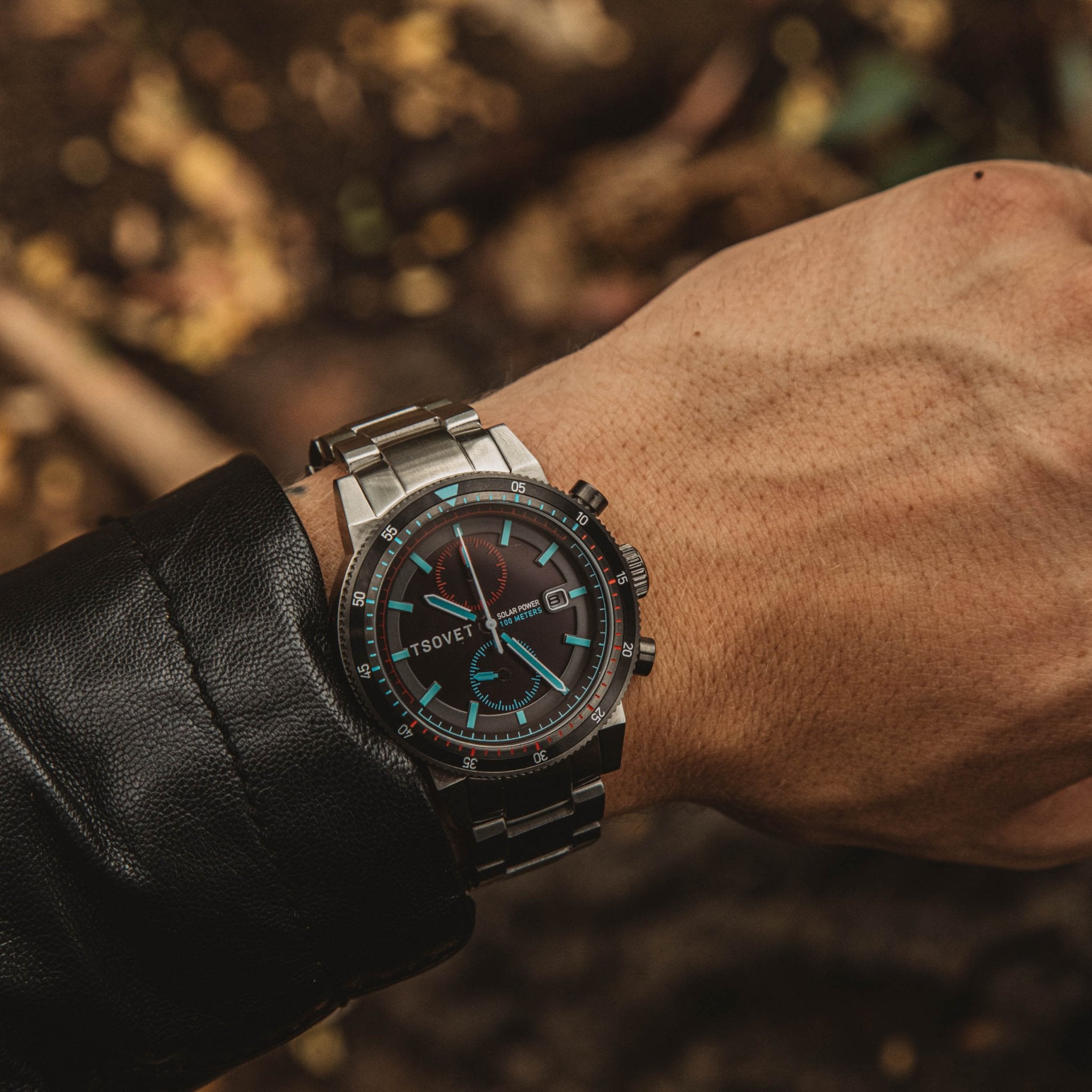 Tsovet SLR FW42 Solar Power Chronograph Gray | Watches.com