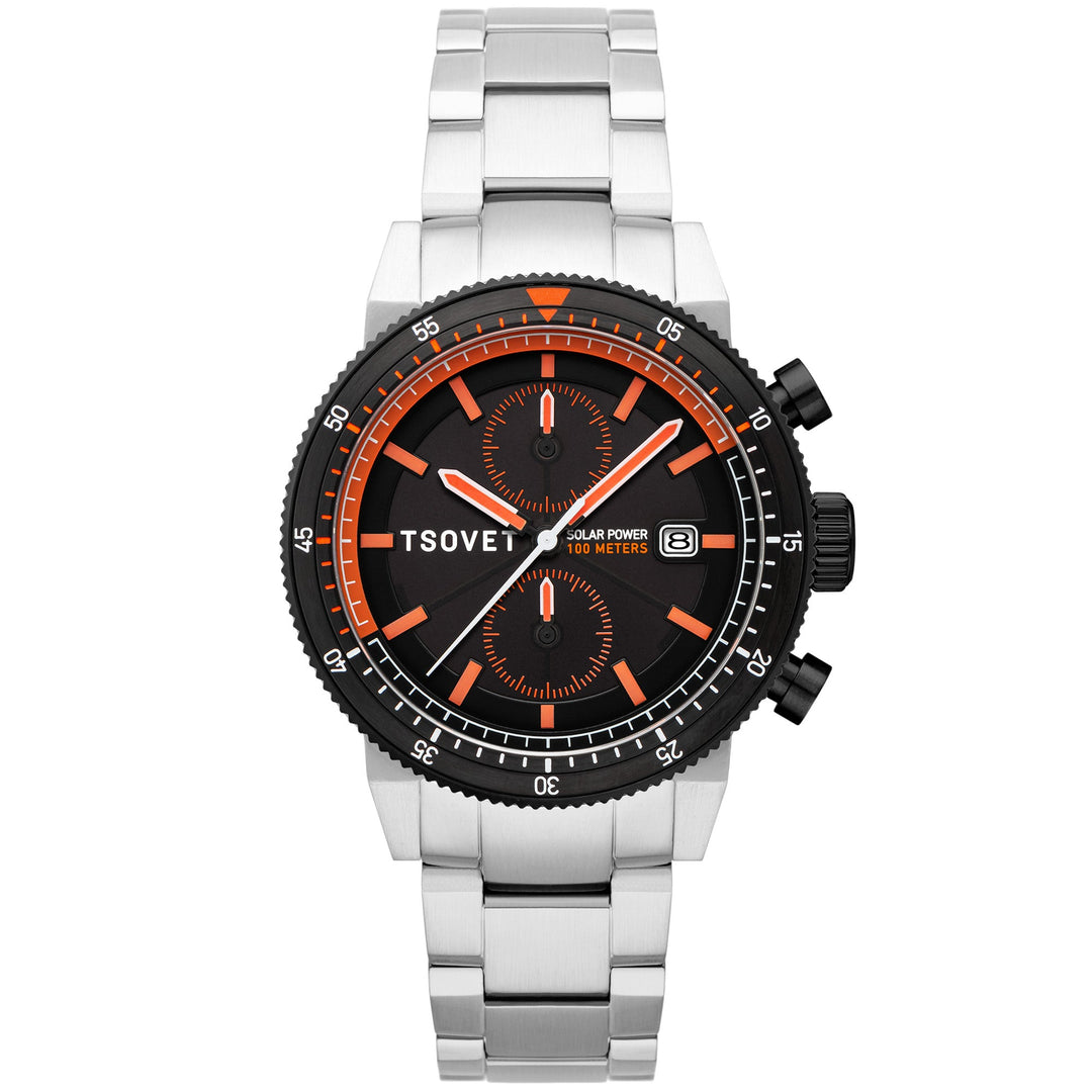 Tsovet SLR FW42 Solar Power Chronograph Orange | Watches.com