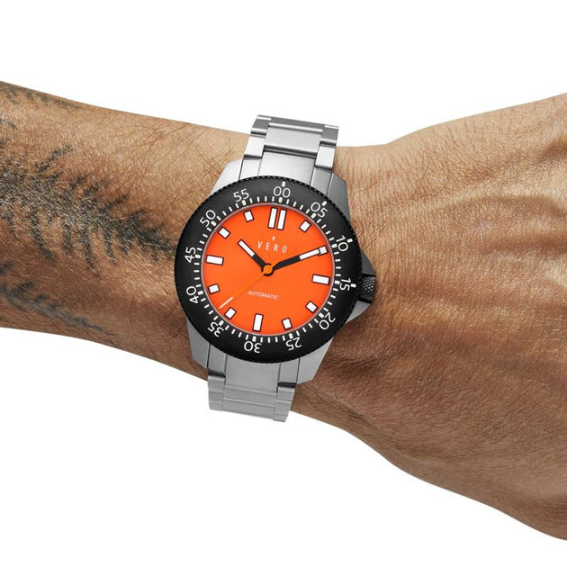 VERO Open Water Automatic Day Break Orange | Watches.com