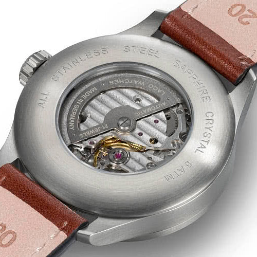 Laco Augsburg 42mm Automatic Black angled shot picture