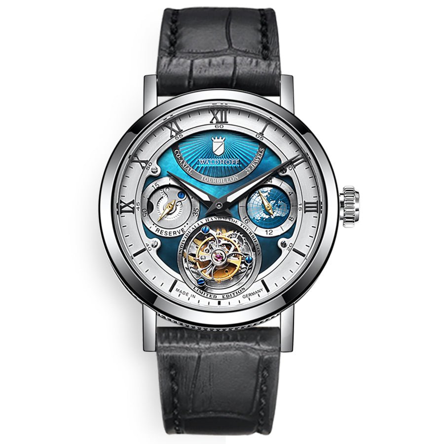 Manufaktur Waldhoff Ultramatic Tourbillon Diamond Silver Azure